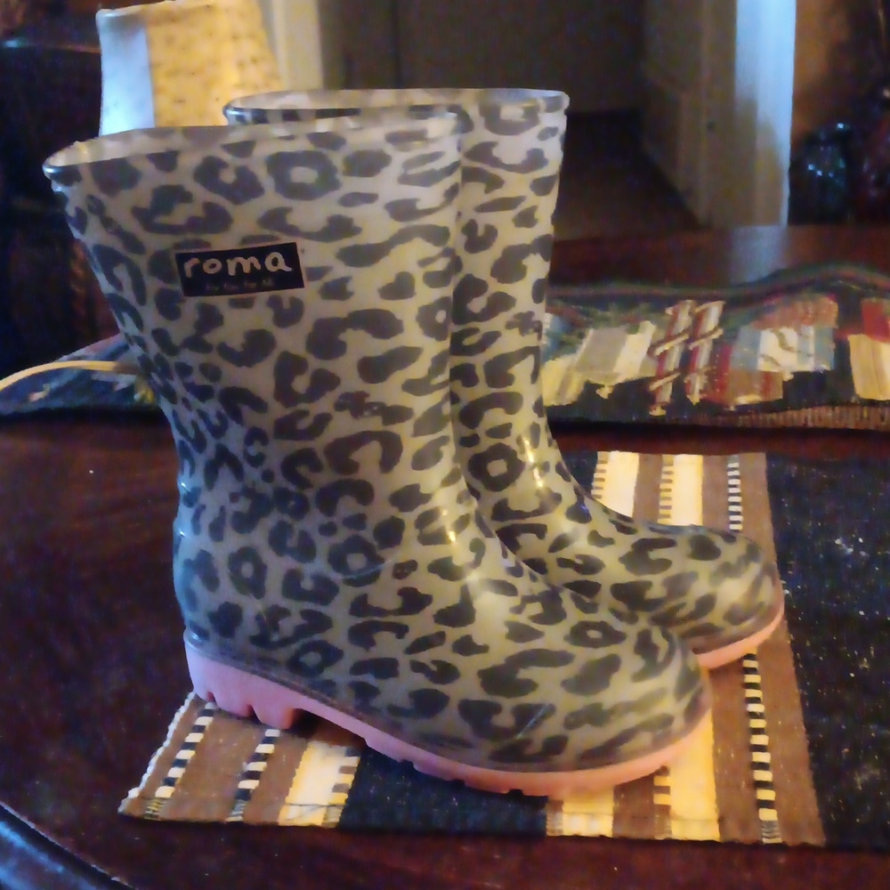 Animal Print Rain Boot